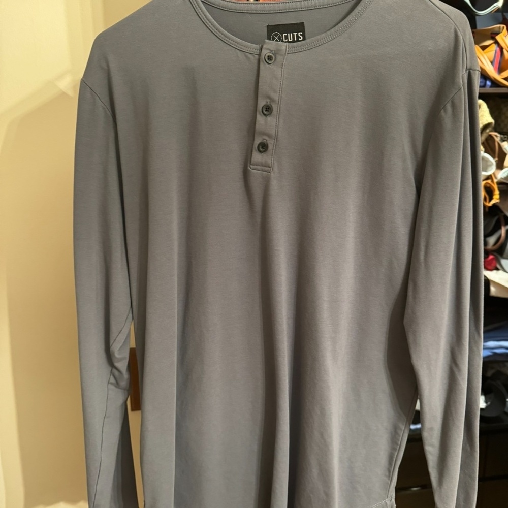 Cuts Clothing - AO Henley Long Sleeve